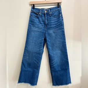J. Crew Point Sur Wide Leg Crop Denim